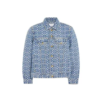 COACH SS22 Denim Jacket Men's Blue