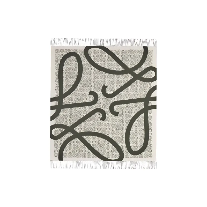 LOEWE Shawls Unisex Khaki Green-1
