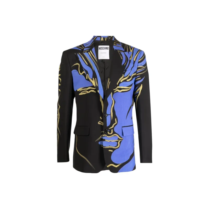 MOSCHINO Business Suits Men Black-0