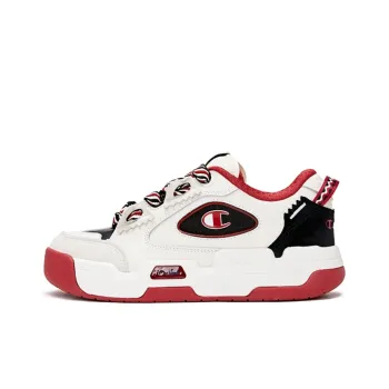 Champion Valve V2 Puffy Shoes Slip Resistant Cushioning Low Top Skateboard Shoes Unisex Red
