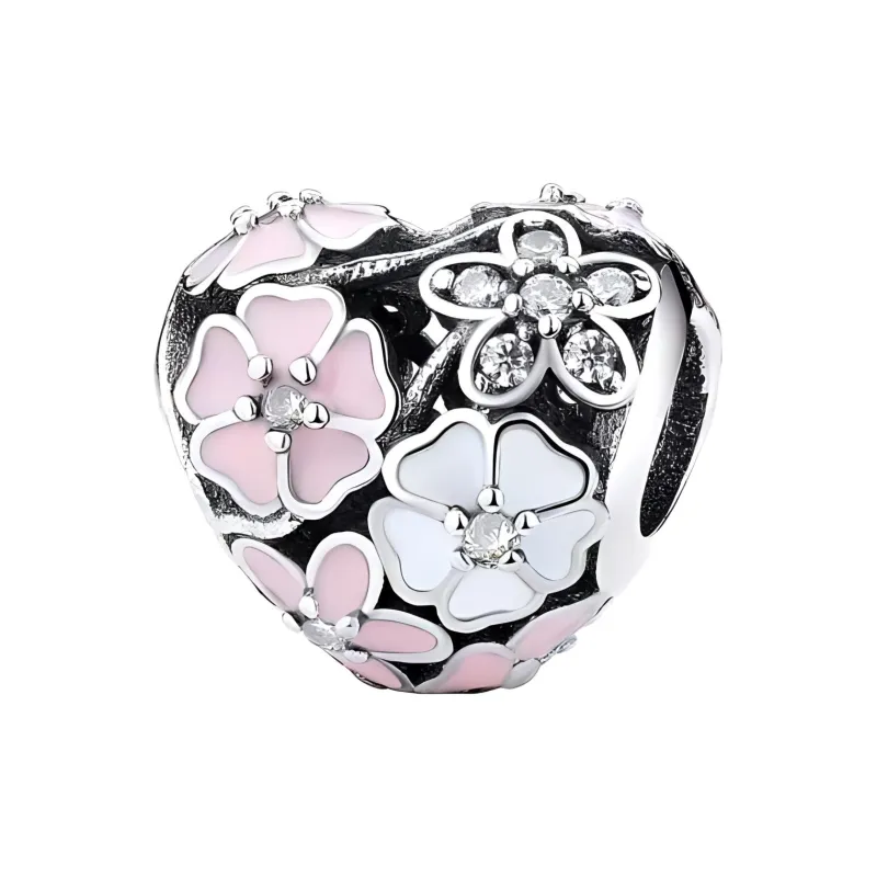 Pandora 925 Sterling Silver Beads Women's Pink-0