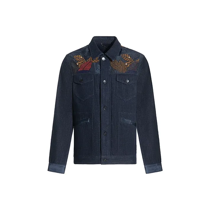 RARE Denim Jacket Men's Navy Blue-0