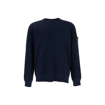 STONE ISLAND Logo Patch Crewneck Sweatshirt