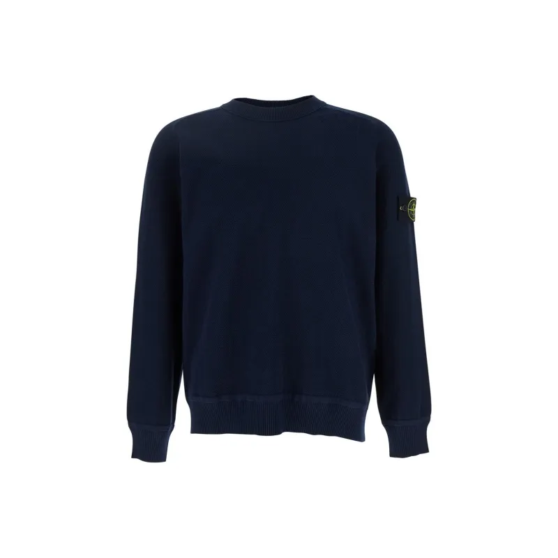 STONE ISLAND Logo Patch Crewneck Sweatshirt-0