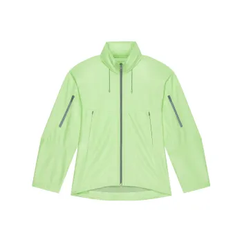 Givenchy Leather Sheel Windbreaker Jacket