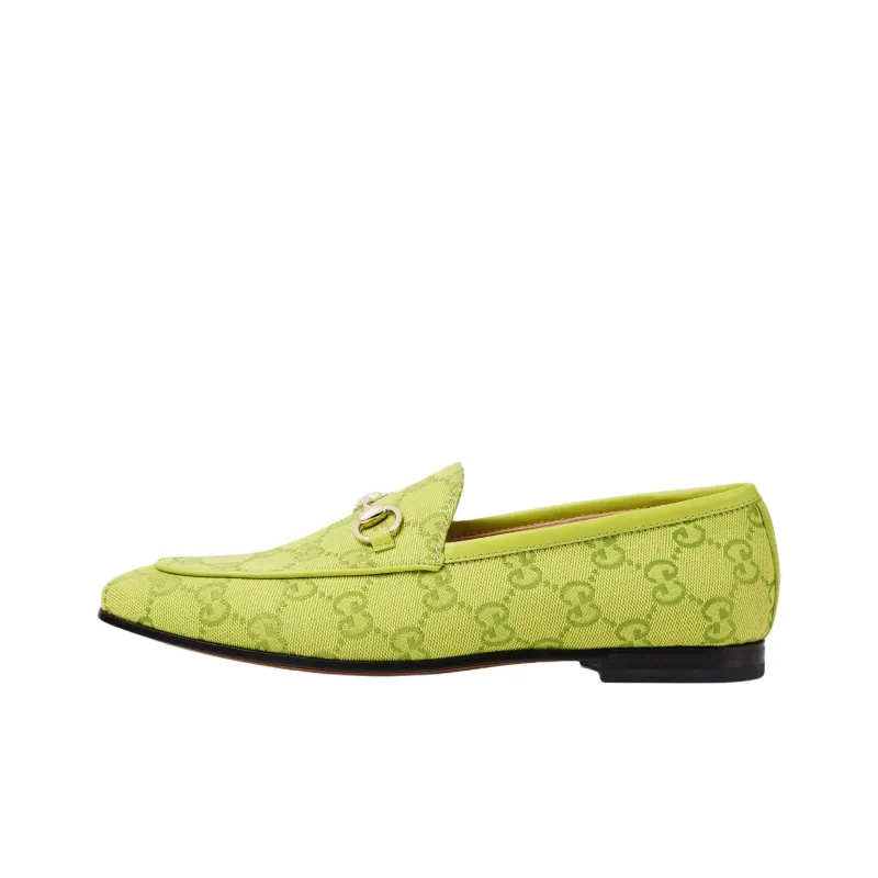 GUCCI Jordaan Casual Single Shoes Women's Green-0