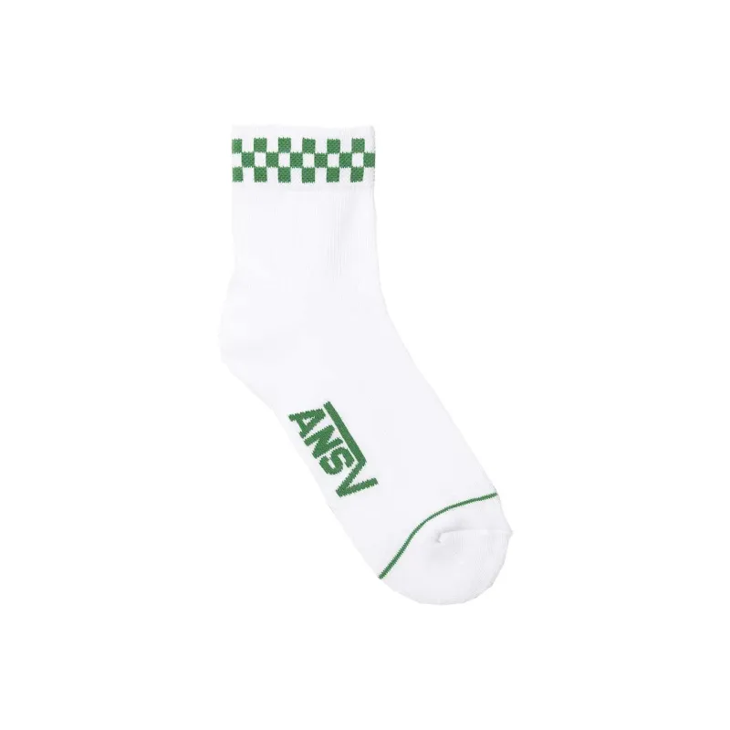 Vans Peek A Check Mid Calf Socks Unisex 1 Pack Green-1