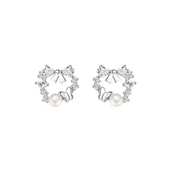 GIFT&CO S925 Silver Stud Earrings Women's