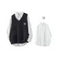Black Vest+White Shirt