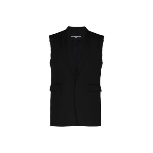 RAF SIMONS Vests Men Black