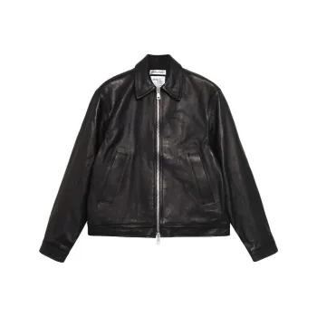 Stussy X Our Legacy Work Shop Blouson Leather Jacket