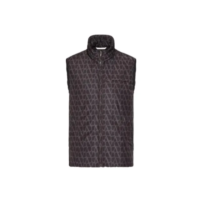Valentino High Neck Zip Up Gilet-0