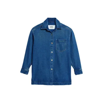 AMIPARIS Spread collar Denim Overshirt