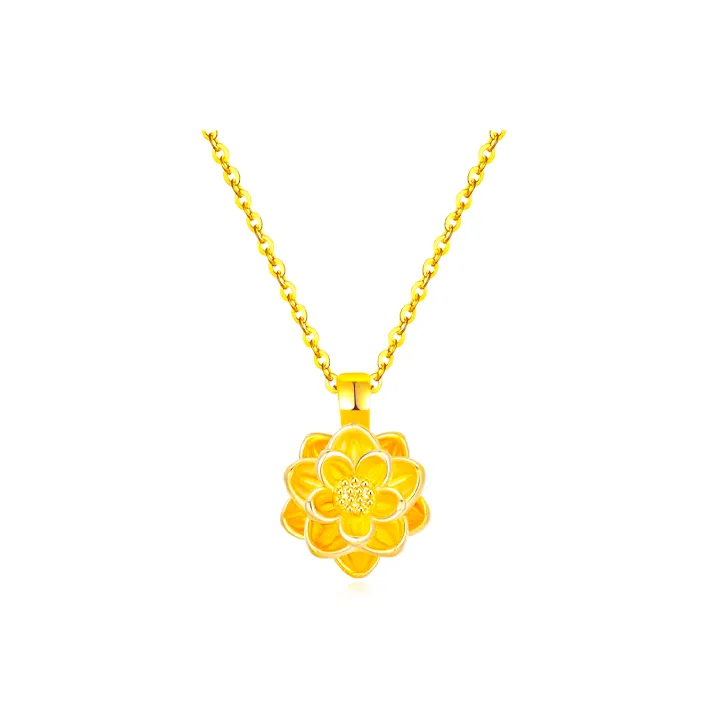 Zheng Tai Fook S999 Fine Silver Necklaces Women's-0
