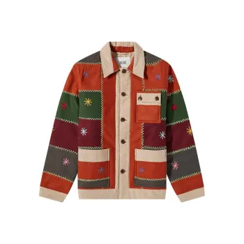 BODE Embroidered Autumn Quilt Jacket