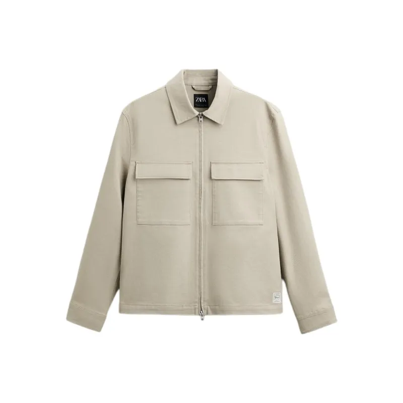 ZARA Jackets Men Tan-0