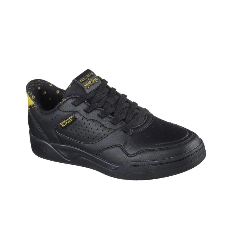 SNOOP DOGG x Skechers Koopa Tennis Paisley Low Top Skateboard Shoes Men's Black-2