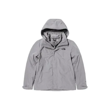 THE NORTH FACE Water Resistant Windproof Wear Resistant Warm Windbreaker Jacket Men's Gray