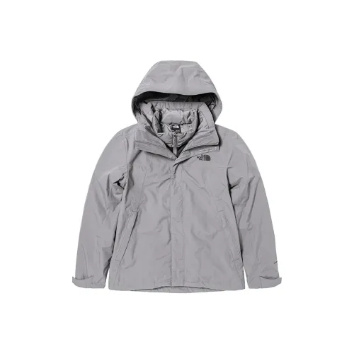 THE NORTH FACE Water Resistant Windproof Wear Resistant Warm Windbreaker Jacket Men's Gray