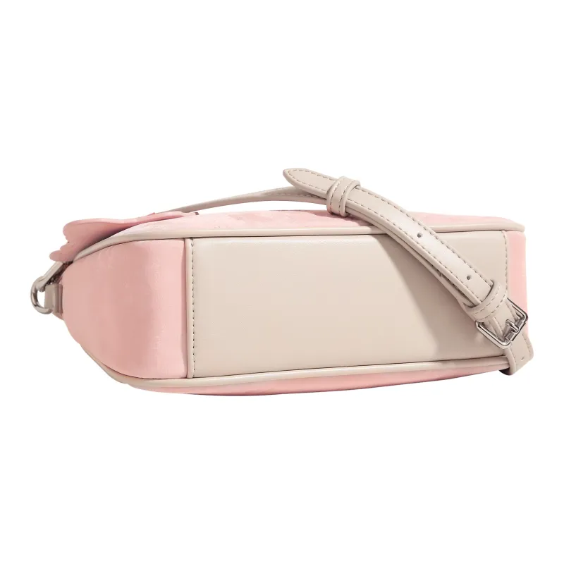 AILUXI Synthetic Leather Crossbody One Shoulder Handbag Women's Cherry Blossom Pink-3