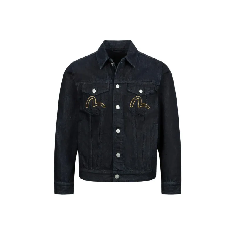 EVISU Denim Jackets Men Denim Blue-0