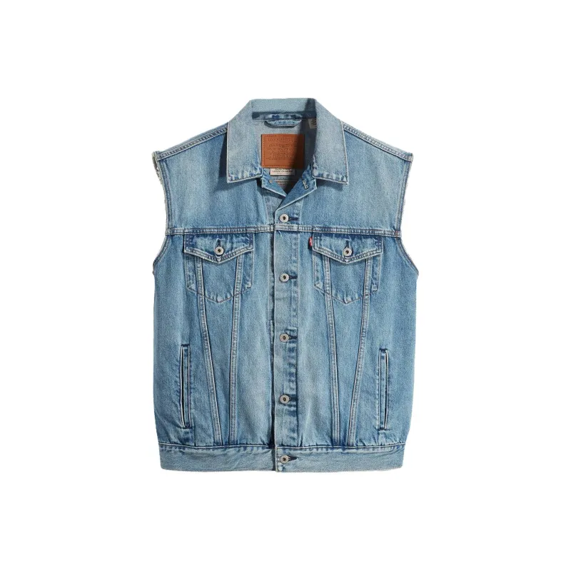 Levi's Relaxed Trucker Denim Vest-0