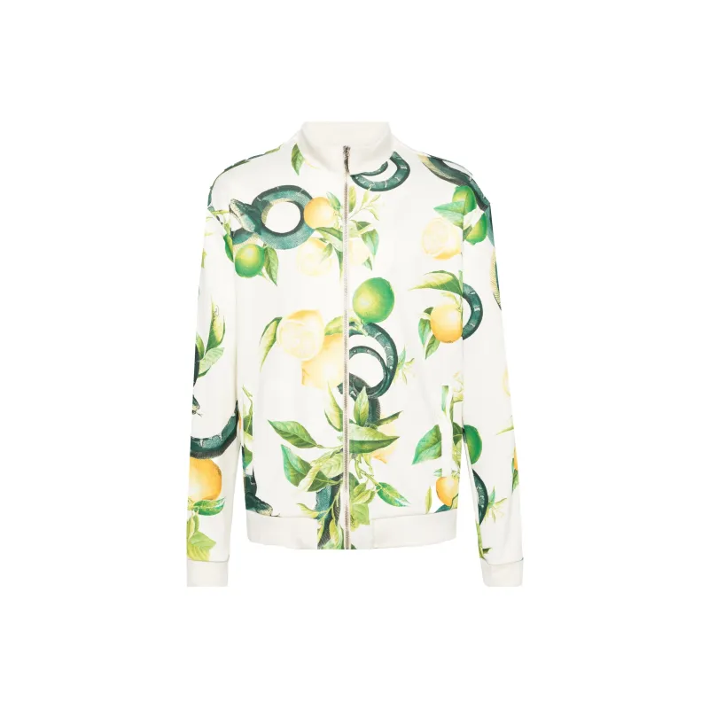 Roberto Cavalli Lemon print Bomber Jacket-0