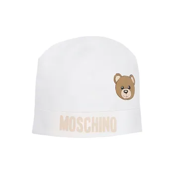MOSCHINO Teddy Bear print Jersey Beanie