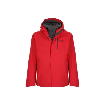 Jack Wolfskin Waterproof And Windproof Windbreaker Jacket Men's Red