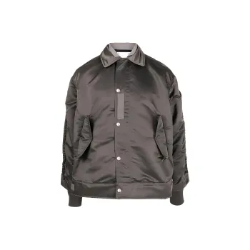Sacai Collared Button Up Bomber Jacket