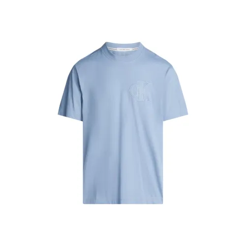 CALVIN Campus T Shirt Men's Light Blue Europe Version
