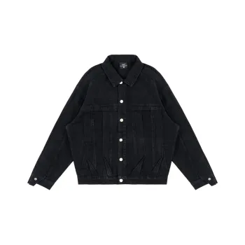 PILOTDRAGON Denim Jackets Unisex Black