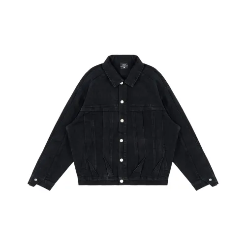 PILOTDRAGON Denim Jackets Unisex Black