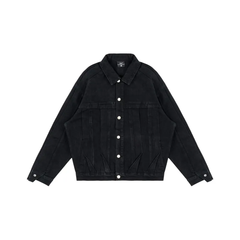 PILOTDRAGON Denim Jackets Unisex Black-0