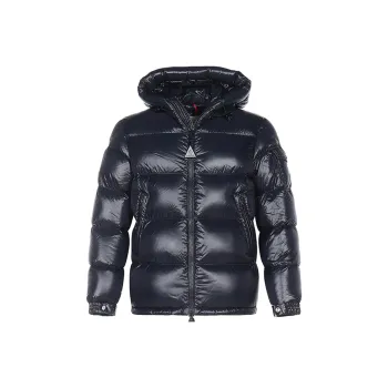 Moncler Ecrins Series Down Jackets Men Dark Blue
