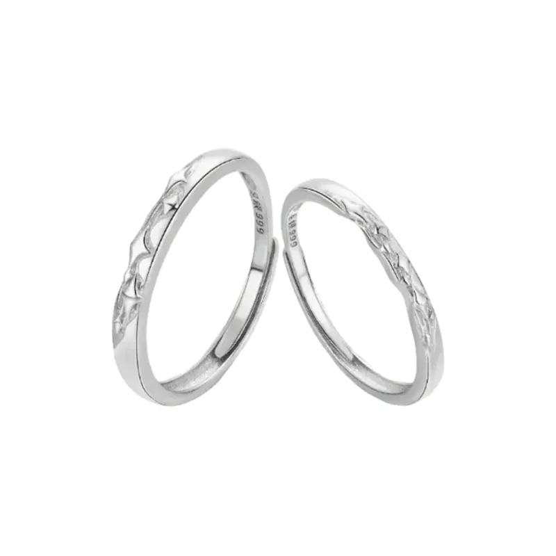 GLOIRE S 999 Fine Silver Rings Unisex-0