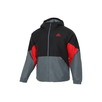 Adidas Puffer Jacket Men's Red Black