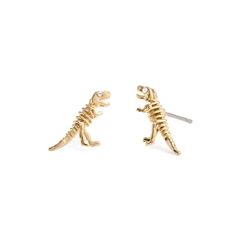 COACH Brass Plated Stud Earrings Women's Gold