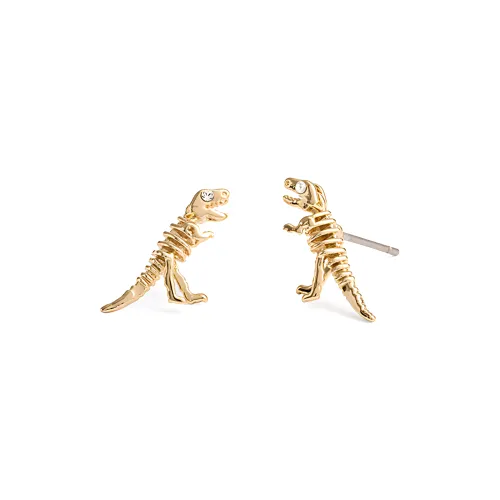 COACH Brass Plated Stud Earrings Women's Gold