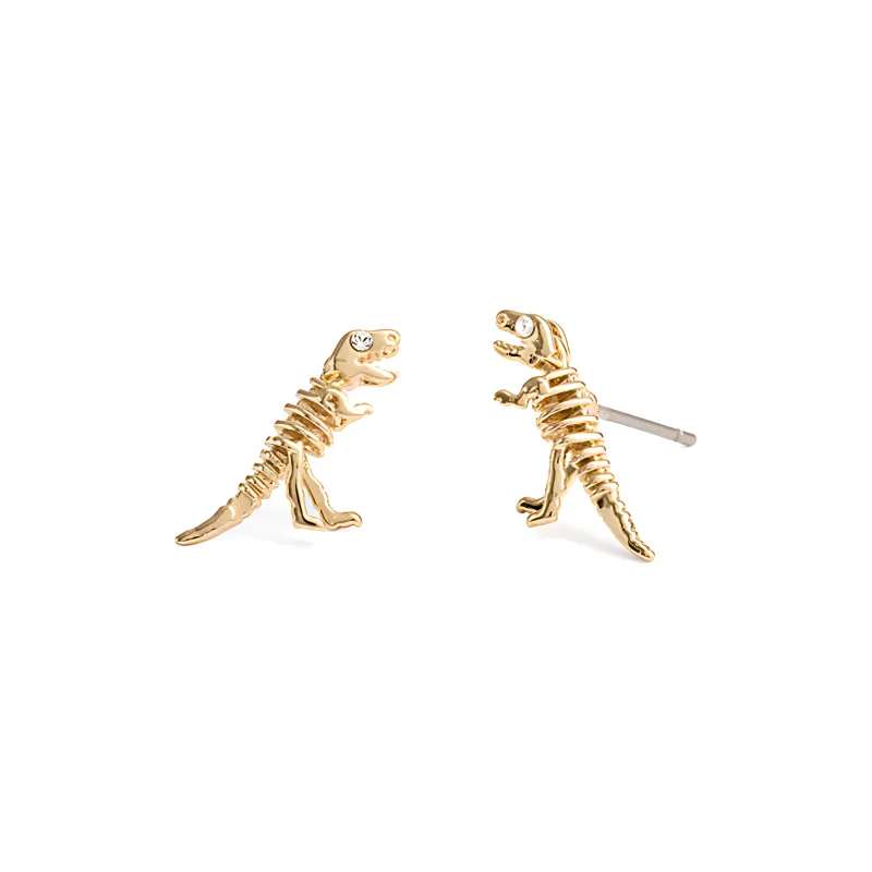 COACH Brass Plated Stud Earrings Women's Gold-0