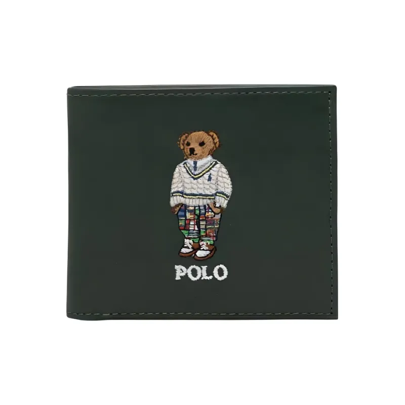 Polo Ralph Lauren Cow Leather Wallet Men's Green-0