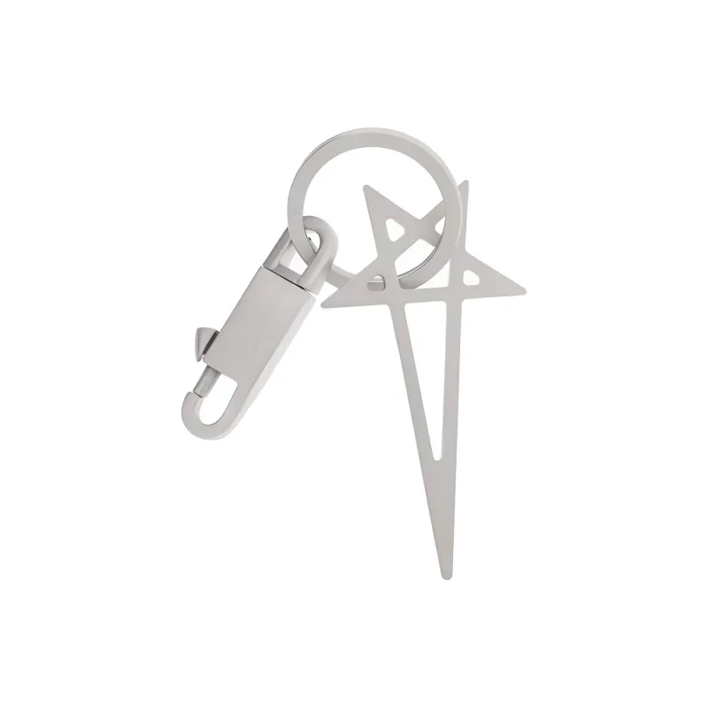 RICK OWENS Pentagram Keyring-0
