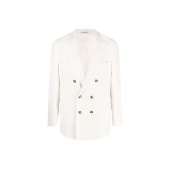 Brunello Cucinelli SS23 Business Suits Coats Men's White