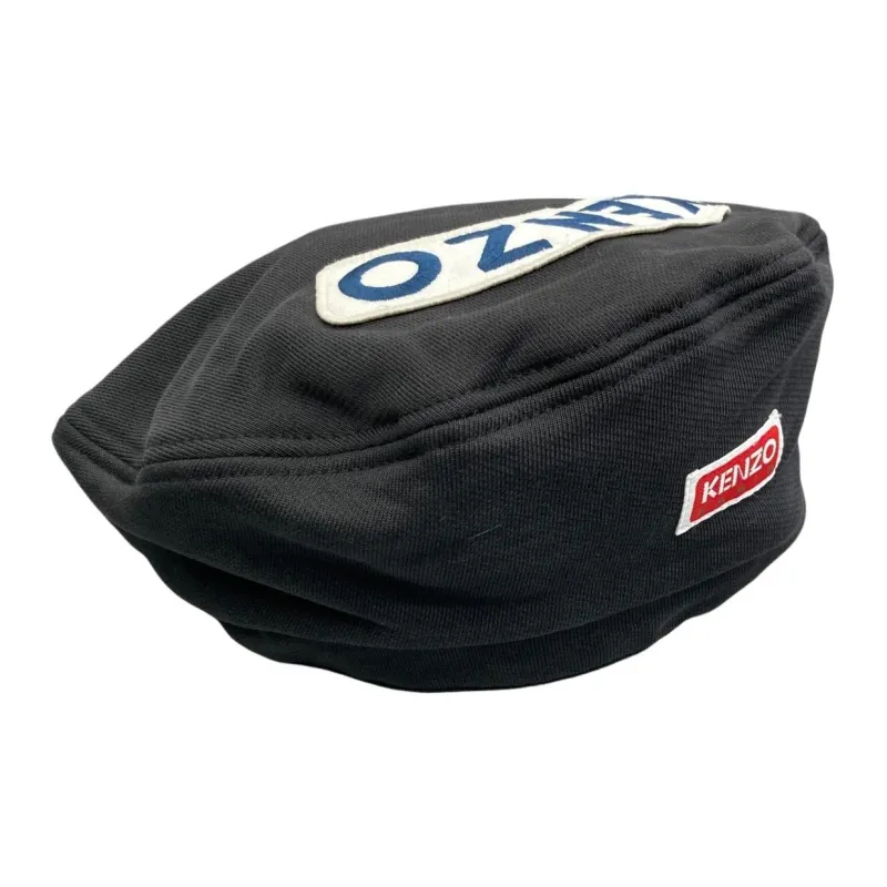 KENZO Logo-patch Cotton Beret-2