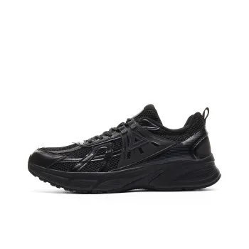 PEAK Cushioning, Slip Resistant, Abrasion Resistant, Rebound Low Top Casual Running Shoes Men's Black Paloma Gray