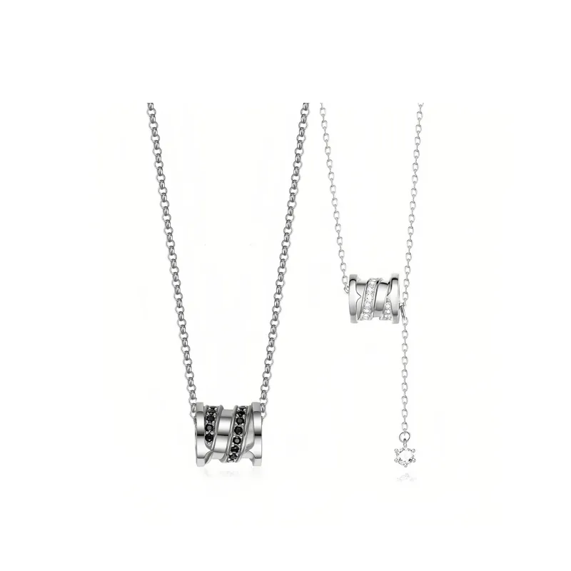 FOREVER MELODY Copper Zircon Necklaces Unisex-0