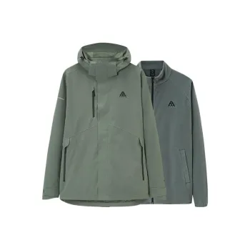 Anta The Shell Of The Earth 2.0 Windbreaker Jacket Waterproof And Windproof Men's Windbreaker Jacket Men's Green Green