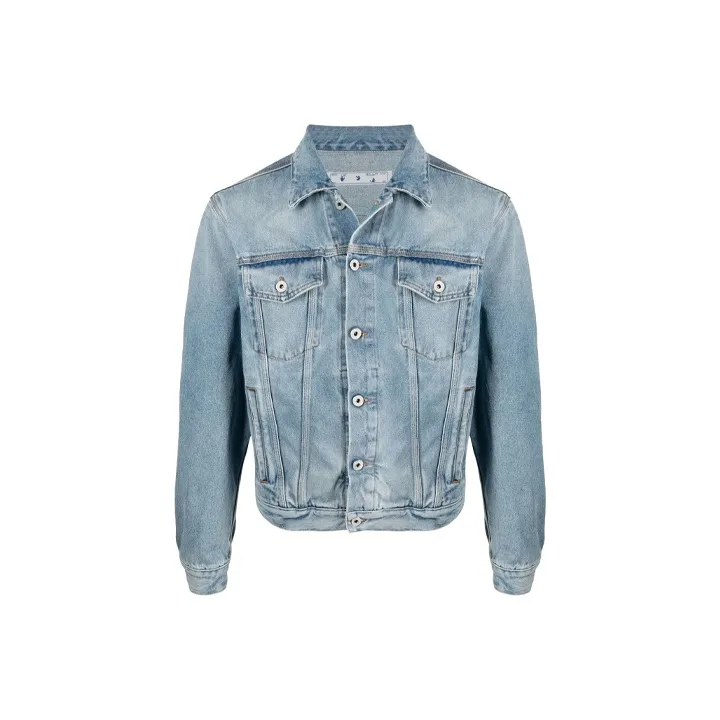 OFF WHITE SS21 Denim Jackets Men Blue-0