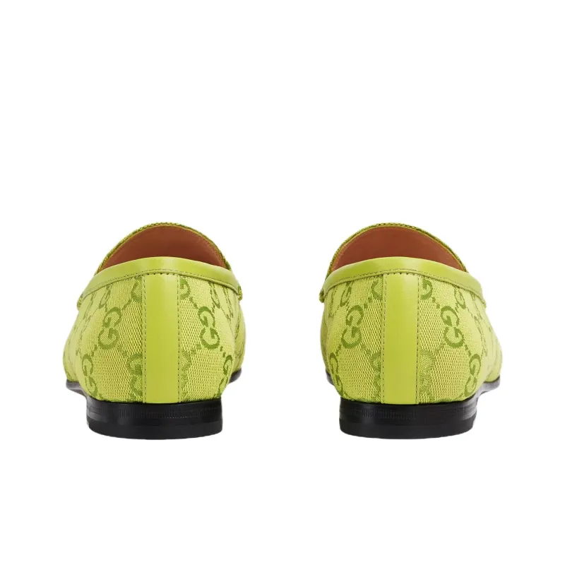 GUCCI Jordaan Casual Single Shoes Women's Green-3