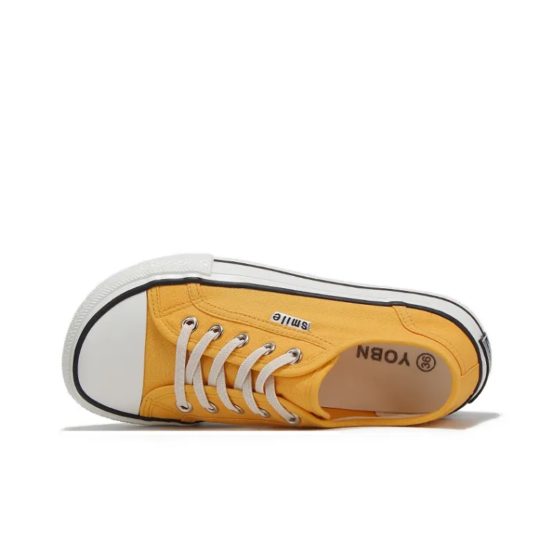 Yobn Breathable And Lightweight Low Top Canvas Shoes Women's-10